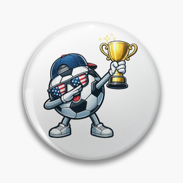 Item preview, Dabbing Soccer Ball American Flag designed and sold by QuiteOrbit.