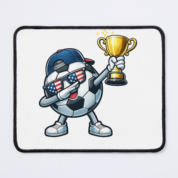 Item preview, Dabbing Soccer Ball American Flag designed and sold by QuiteOrbit.