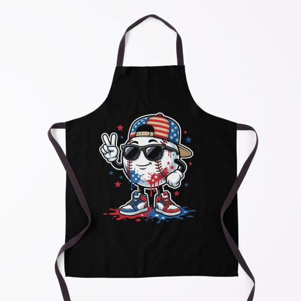 Item preview, Patriotic Baseball Character Cool Sunglasses Peace Sign designed and sold by SiarheiYur.
