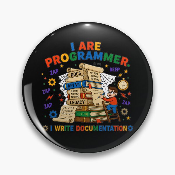 Item preview, I ARE Programmer Write Documentation Funny Coding designed and sold by PixelDriftX.