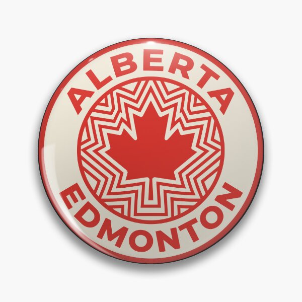 Item preview, Alberta Edmonton Maple Emblem Retro Badge designed and sold by Digital Art Works  Hub.