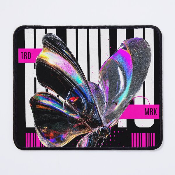 Item preview, Iridescent Butterfly Streetwear Graphic Tee | Symbol of Beauty Aesthetic Futuristic Design designed and sold by RandomArtsByJo.