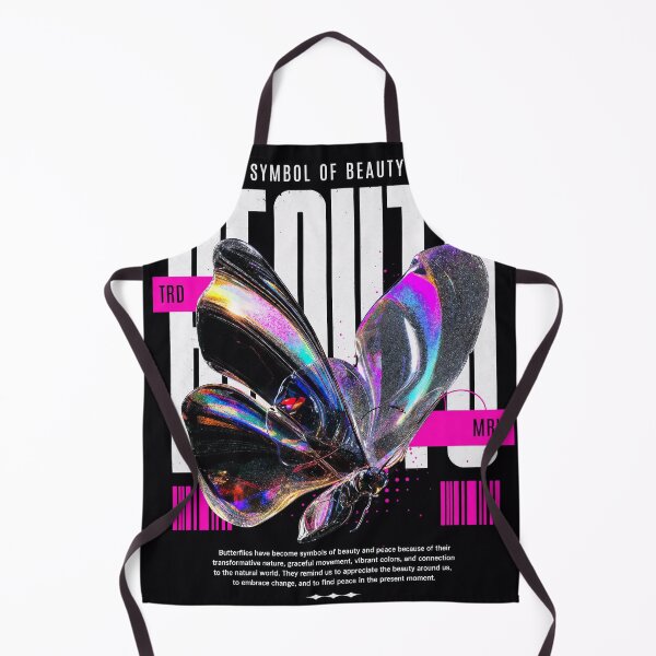 Item preview, Iridescent Butterfly Streetwear Graphic Tee | Symbol of Beauty Aesthetic Futuristic Design designed and sold by RandomArtsByJo.
