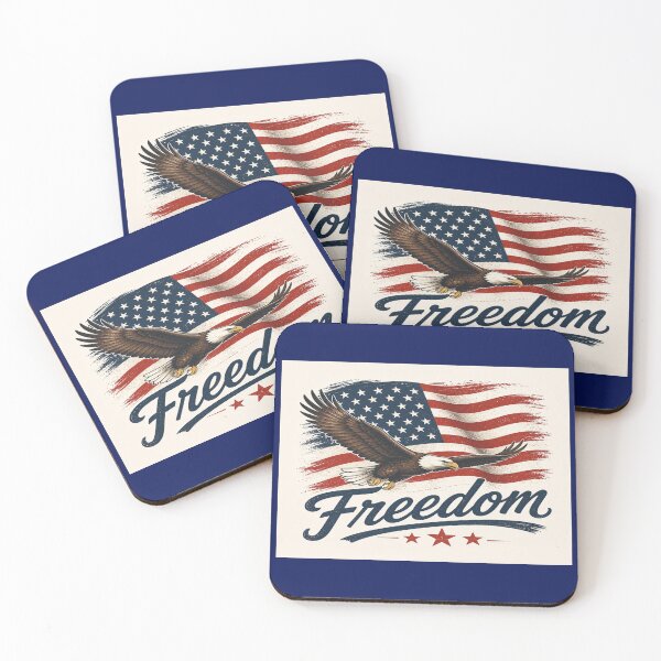 Item preview, Freedom is not free American flag with eagle graphics design background for apparel and digital print   designed and sold by MonoDigitalArt.