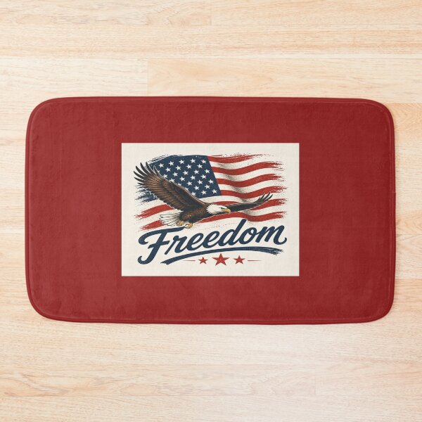 Item preview, Freedom is not free American flag with eagle graphics design background for apparel and digital print   designed and sold by MonoDigitalArt.