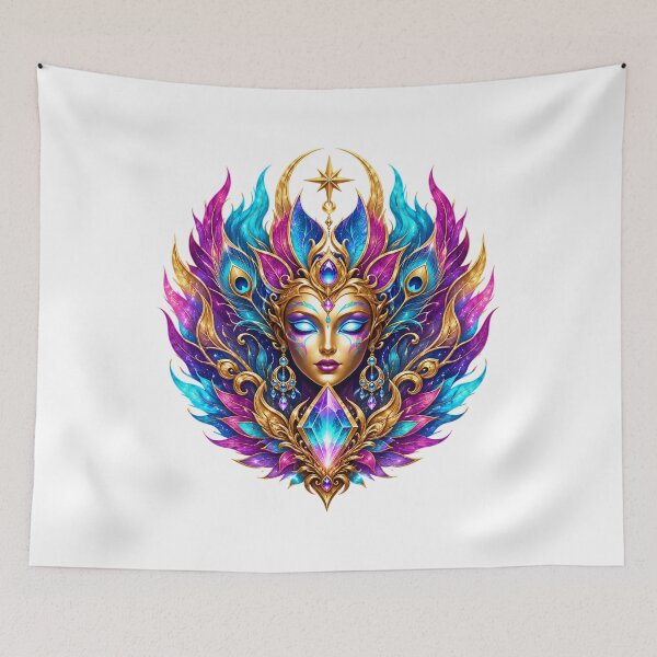 Item preview, Divine Feminine Goddess Mask designed and sold by syotos-ai.