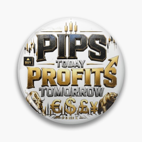 Item preview, Pips Today Profits Tomorrow | Forex Trading Motivation Typography designed and sold by PipForgeStudio .