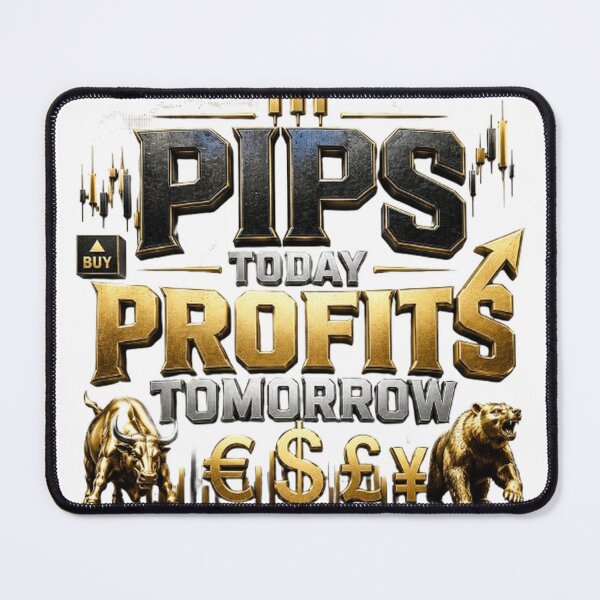Item preview, Pips Today Profits Tomorrow | Forex Trading Motivation Typography designed and sold by PipForgeStudio .