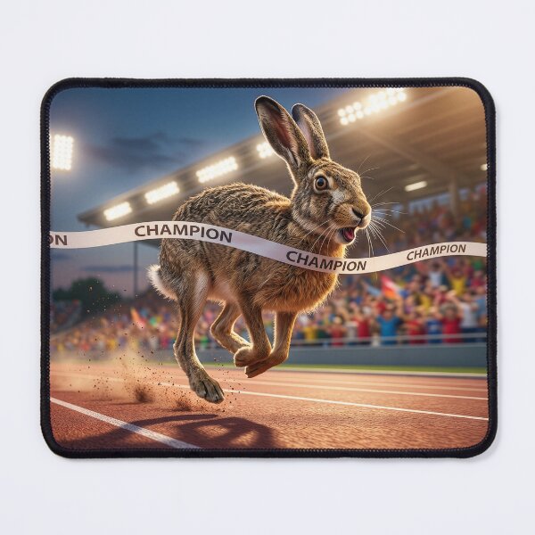 Item preview, Hare Blasts Through the Finish Line designed and sold by Tridentulus.