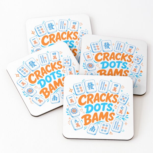 Item preview, Crack Dots Bams, Mahjong Mah Girls, Funny Game designed and sold by vintagearttee.