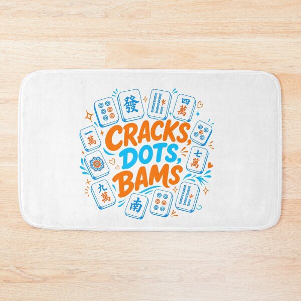 Item preview, Crack Dots Bams, Mahjong Mah Girls, Funny Game designed and sold by vintagearttee.