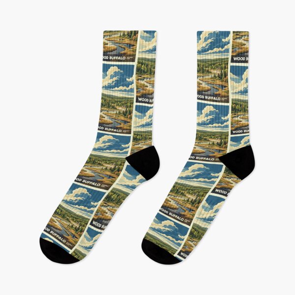 Item preview, Wood Buffalo National Park Canada Travel Vintage designed and sold by RareDeerArt.
