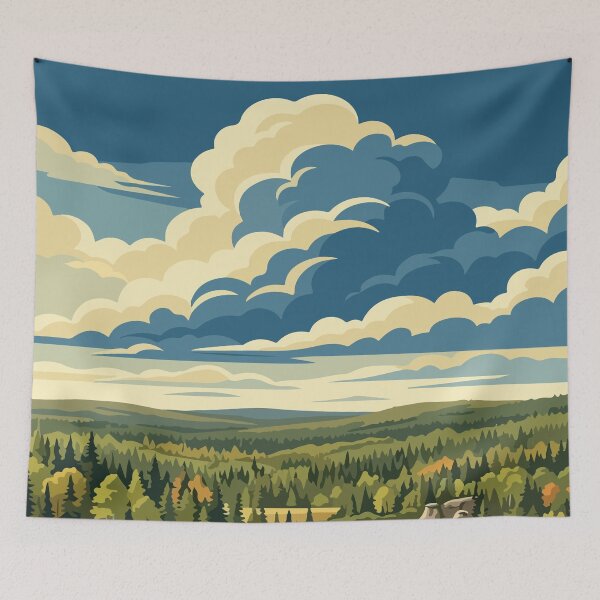 Item preview, Wood Buffalo National Park Canada Travel Vintage designed and sold by RareDeerArt.