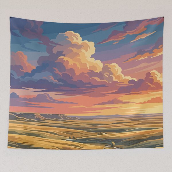Item preview, Grasslands National Park Canada Travel Vintage designed and sold by RareDeerArt.