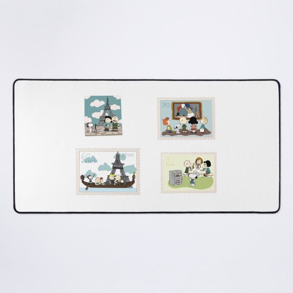 Item preview, Paris postcard stamp snoopy designed and sold by Katyslittlestickershop.