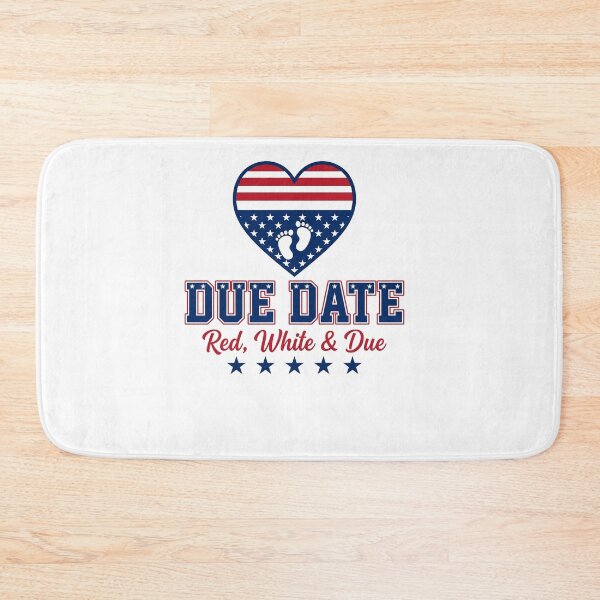 Item preview, Red White and Due Patriotic Pregnancy Announcement designed and sold by SiarheiYur.