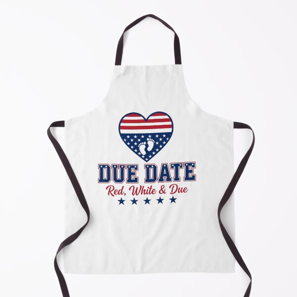 Item preview, Red White and Due Patriotic Pregnancy Announcement designed and sold by SiarheiYur.