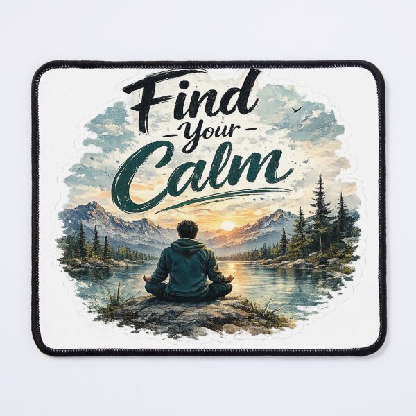 Item preview, Find Your Calm Sticker designed and sold by Genzfirevibes.