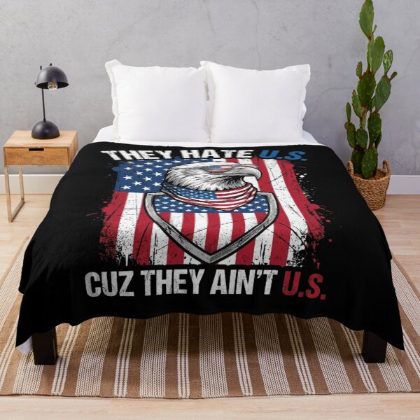 Item preview, They Hate US Cuz They Ain't US Eagle Flag designed and sold by SiarheiYur.