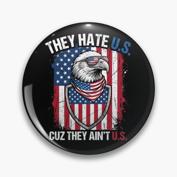 Item preview, They Hate US Cuz They Ain't US Eagle Flag designed and sold by SiarheiYur.