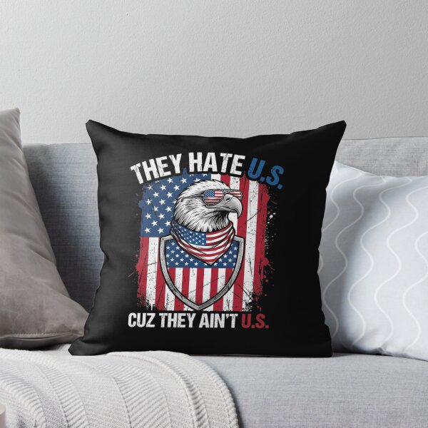 Item preview, They Hate US Cuz They Ain't US Eagle Flag designed and sold by SiarheiYur.