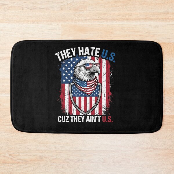Item preview, They Hate US Cuz They Ain't US Eagle Flag designed and sold by SiarheiYur.