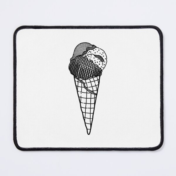 Item preview, Delicious chocolate ice cream with waffle cone designed and sold by midsketcher.