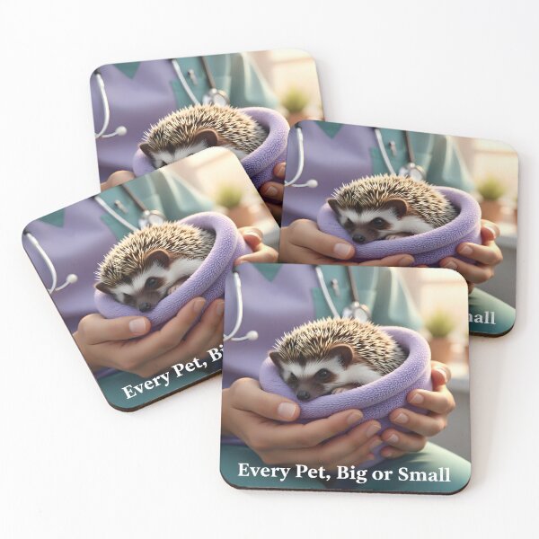 Item preview, Exotic Pet Veterinary Care Ad: Gentle Hedgehog Treatment Clinic Banner designed and sold by Creative-RE.