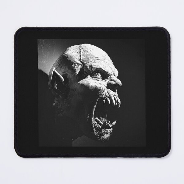 Item preview, Screaming Vampire Monster – Gothic Black and White Horror Art designed and sold by inkoutninja.