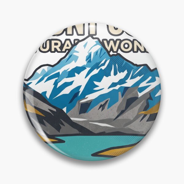 Artikelvorschau, Aoraki Mount Cook New Zealand Vintage Travel Poster Retro 70s entworfen und verkauft von negruj.