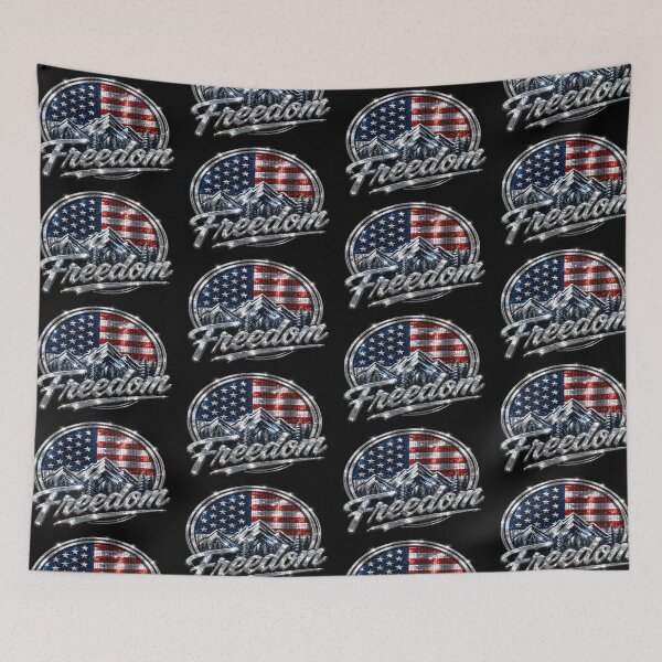 Item preview, Freedom American flag symbol graphics I 250th America I 4 Th of July I Freedom is not free graphics design for apparel and digital printing designed and sold by MonoDigitalArt.
