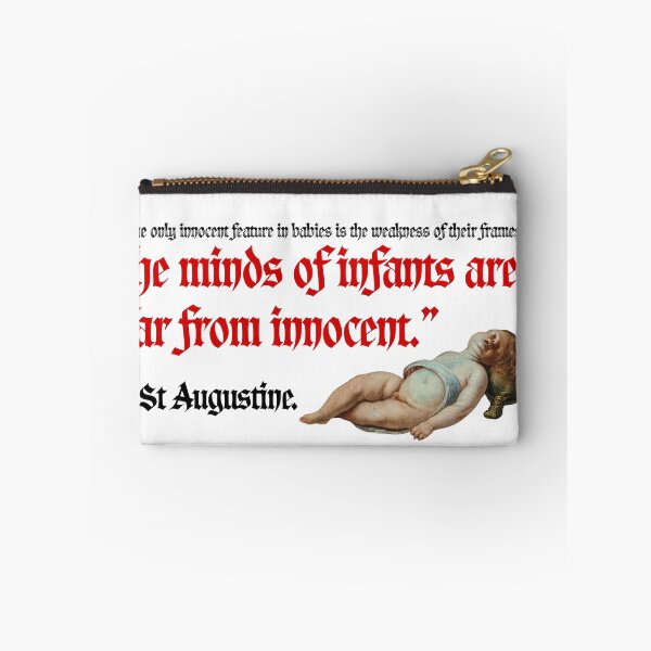 Item preview, "St. Augustine Quote on Infant Innocence - Historical Philosophy Meme" designed and sold by Alt Christian.
