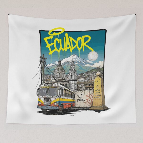 Item preview, Ecuador Urban Graffiti Design | Street Art Edition designed and sold by AtuqStudio.