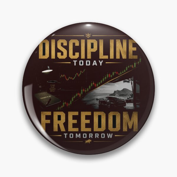 Item preview, Discipline Today Freedom Tomorrow | Forex Trading Motivation Typography designed and sold by PipForgeStudio .