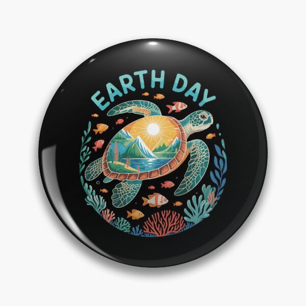 Item preview, Earth Day Sea Turtle Save The Planet Natural designed and sold by sailorjessiArt.