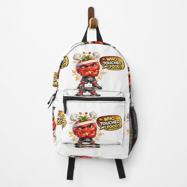 Item preview, Angry Red Apple Who Touched My Food Cartoon Sticker designed and sold by Bhinfy.