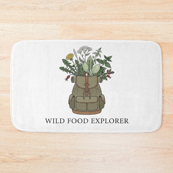 Item preview, Wild Food Explorer Botanical Backpack Illustration Wild Edibles Enthusiast T-shirt designed and sold by VintryOff.