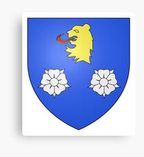 French France Coat of Arms 15977 Blason Famille Odde de Bonniot Canvas Print