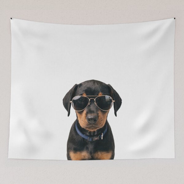 Item preview, Cute Baby Doberman Pinscher Wearing Sunglasses Funny designed and sold by RareLavender.
