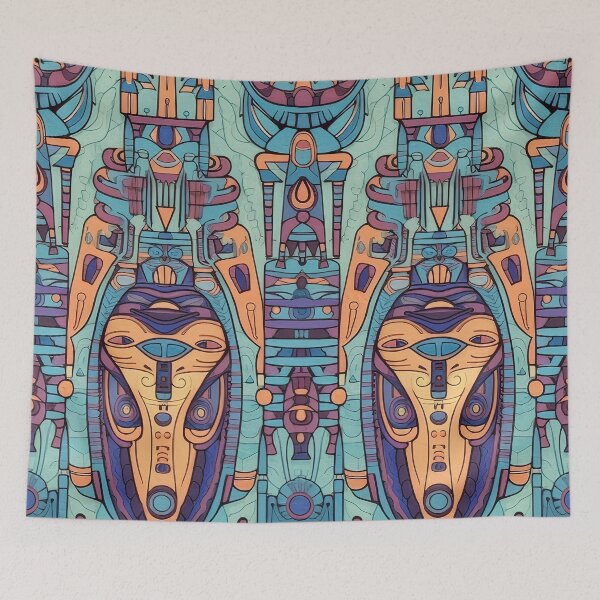 Item preview, Egyptian Totem Pattern - Ancient Tribal Fusion designed and sold by LiveLearnCreate.