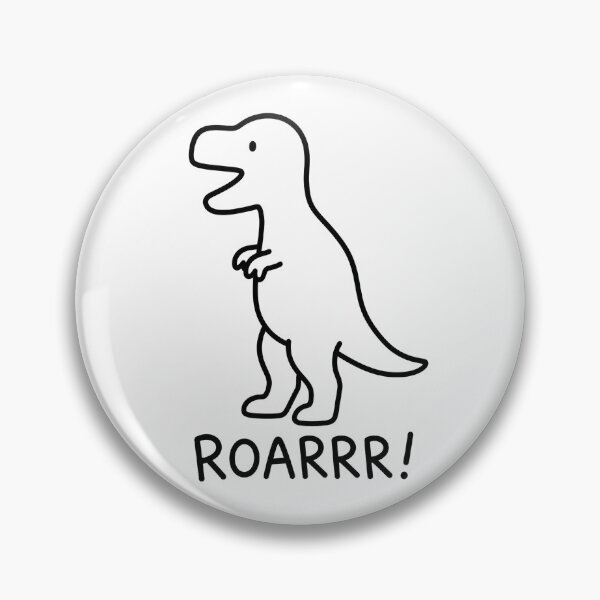 Item preview, Funny T-Rex ROARRR Dinosaur Line Art designed and sold by moodoodle.design.