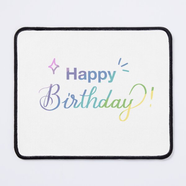 Item preview, Happy Birthday Pastel Rainbow Hand Lettering Typography designed and sold by pinkystickstore.