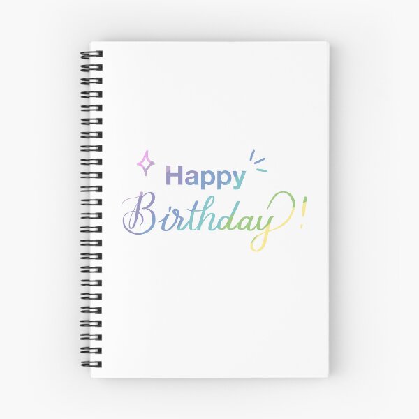 Item preview, Happy Birthday Pastel Rainbow Hand Lettering Typography designed and sold by pinkstickstore.