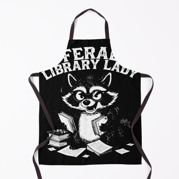 Item preview, Feral Library Lady Raccoon Art designed and sold by HerMajesty1221.