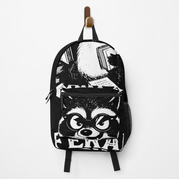 Item preview, Feral Library Lady Raccoon Art  designed and sold by HerMajesty1221.