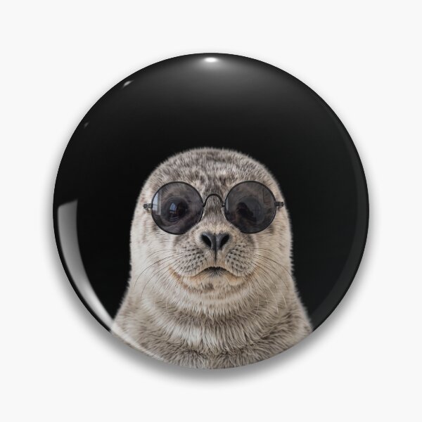 Item preview, Cute Baby Harbor Seal Wearing Sunglasses Funny designed and sold by RareLavender.