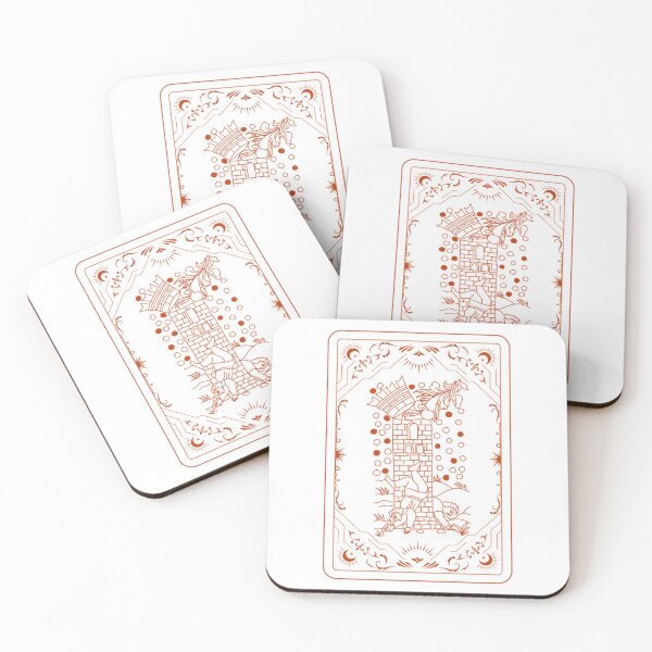 Item preview, The Tower Tarot Card Mystical Lightning Strike Engraving designed and sold by Orchidarcanum.