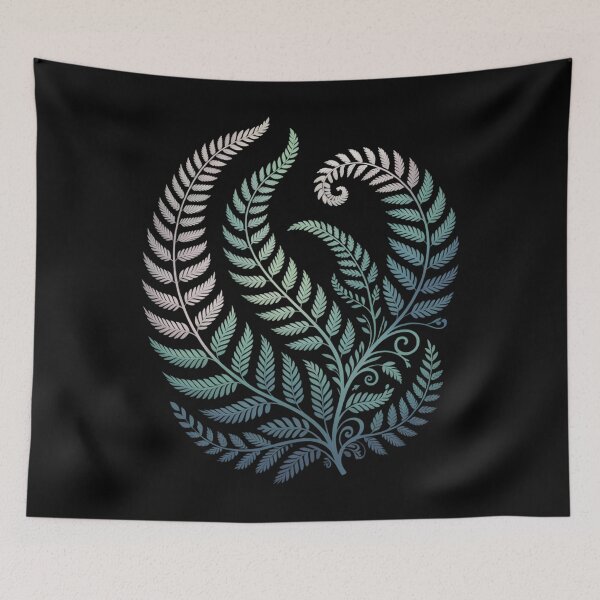 Item preview, earth day fern moss rain forest green leave and flower tree designed and sold by sailorjessiArt.
