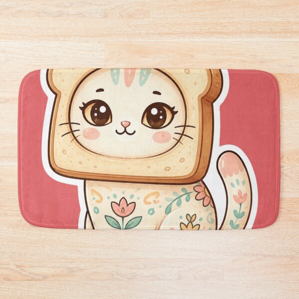 Item preview, Toast Cat Sticker | Funny Bread Kitty Kawaii Gift designed and sold by Iampoji.