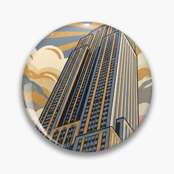 Item preview, Empire State Building New York Vintage Travel Poster Retro 70s designed and sold by negruj.